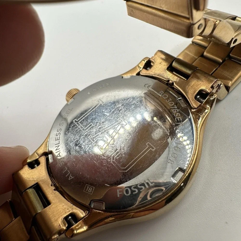 Fossil‎ Modern Sophisticate Rose Gold Tone Crystals Women's BQ3076 Watch